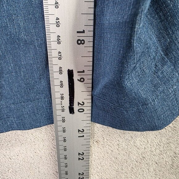 Mens Swiss Tech Blue Golf Shorts Quick Dry 100% Polyester 10" Inseam Size 44 - Picture 9 of 10